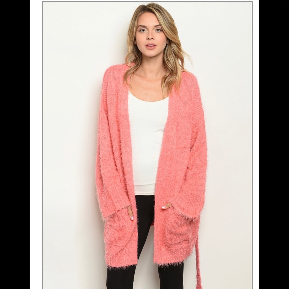 Super soft Peach Cardigan.